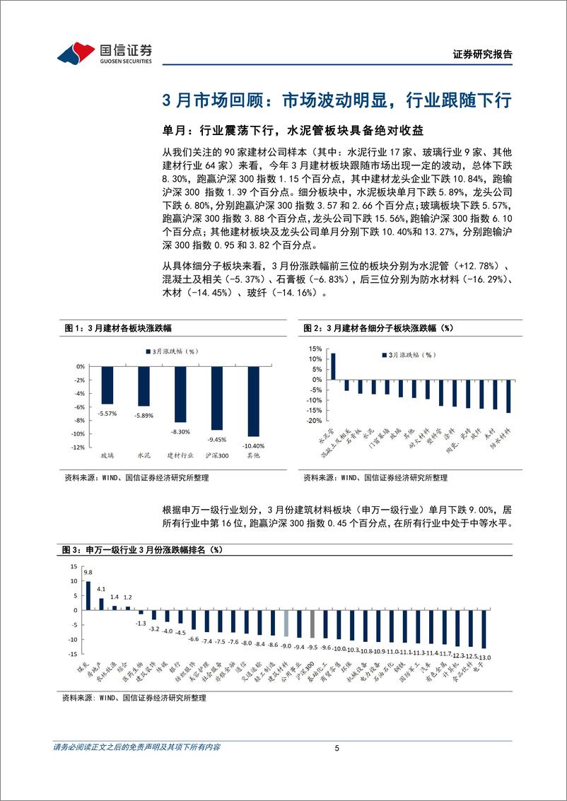 《非金属建材行业2022年4月投资策略：需求复苏节奏偏慢，“稳增长”仍可持续关注-20220331-国信证券-25页》 - 第6页预览图