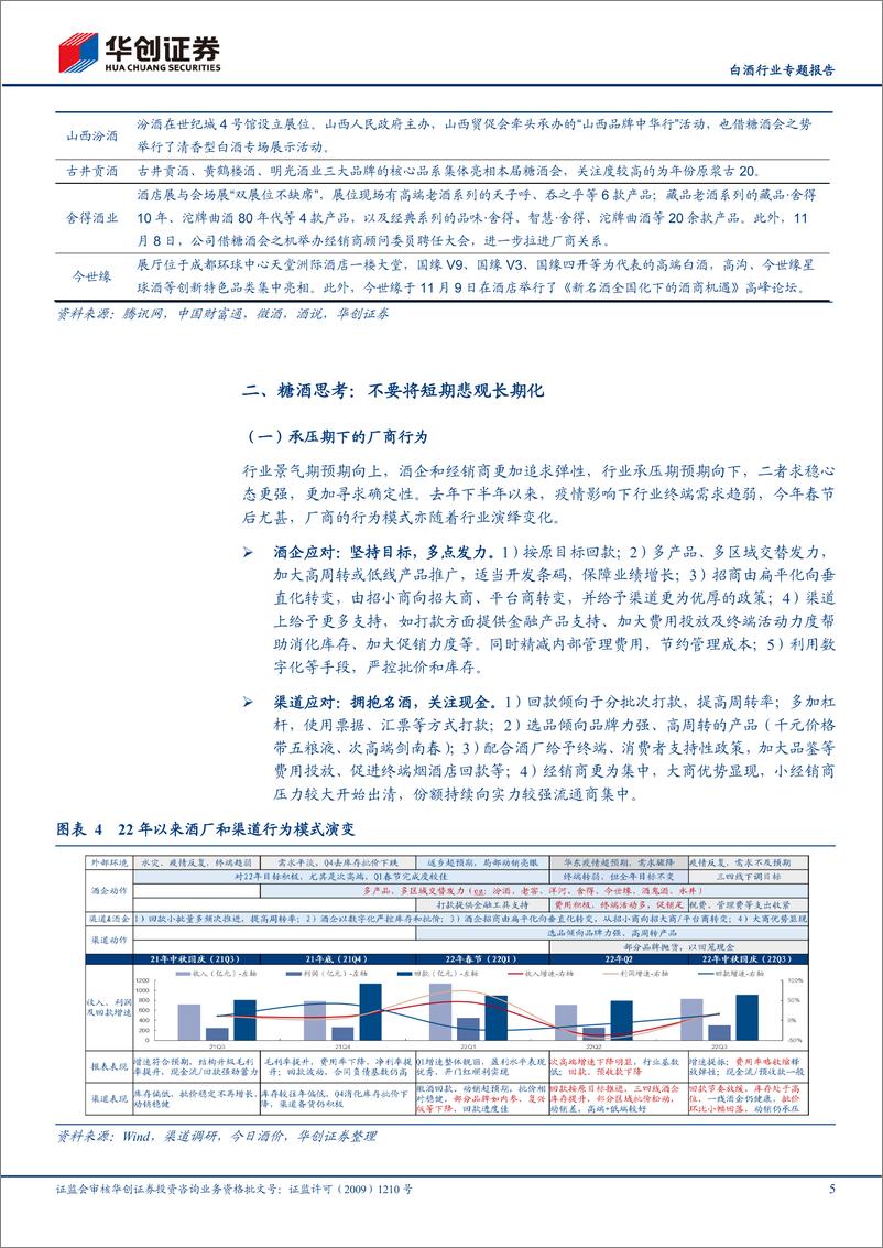 《白酒行业专题报告：糖酒会反馈专题，短期承压已有预期，长期更应克危寻机-20221114-华创证券-16页》 - 第6页预览图