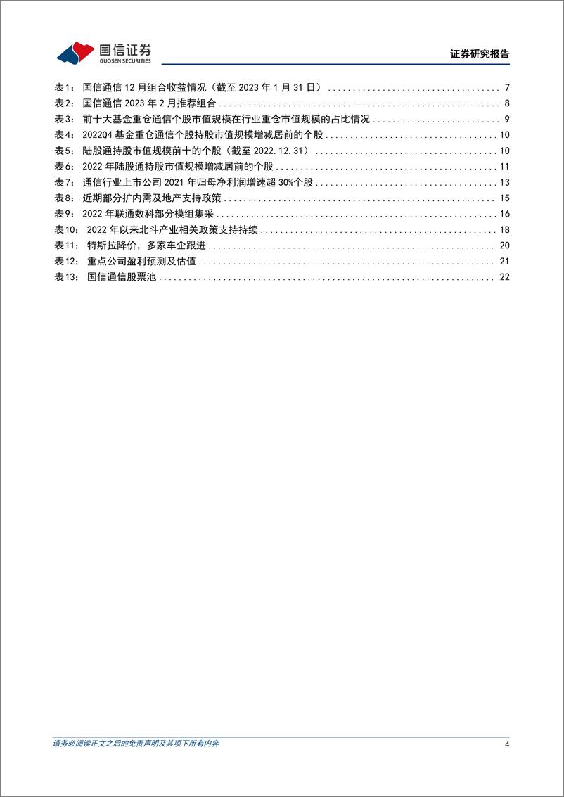 《通信行业2023年2月投资策略：关注景气度修复的复苏板块-20230203-国信证券-24页》 - 第5页预览图