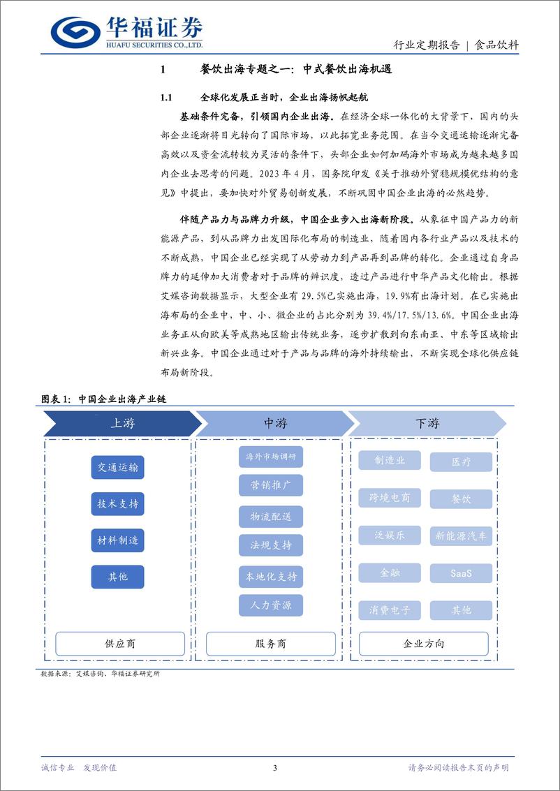 《食品饮料行业餐饮出海专题之一：中式餐饮出海机遇-240401-华福证券-26页》 - 第3页预览图