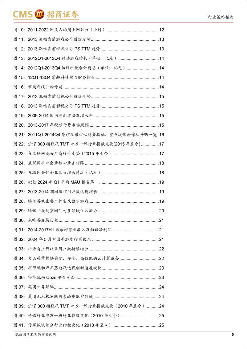 《传媒与互联网行业2024年中期投资策略：对比移动互联峥嵘岁月，展望AI%2b星辰大海-240721-招商证券-53页》 - 第5页预览图