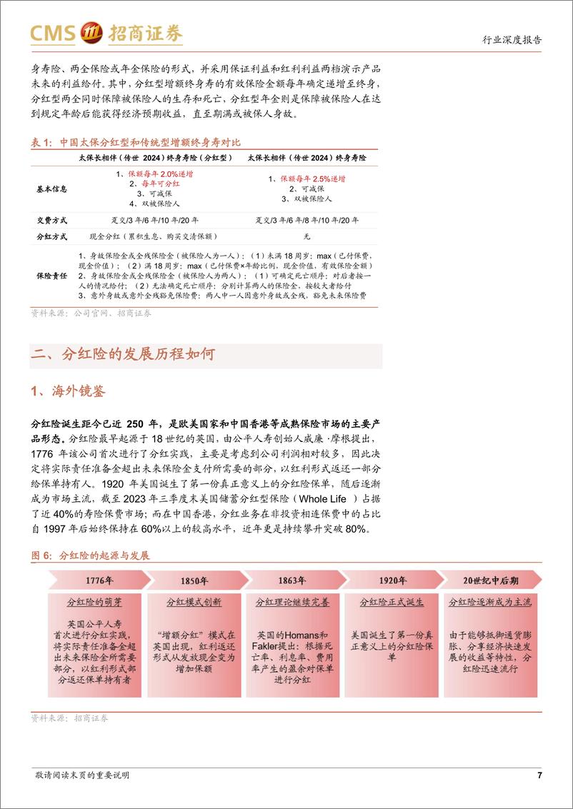 《非银行金融行业为什么分红险有望重回行业C位：进可攻，退可守-241204-招商证券-17页》 - 第8页预览图