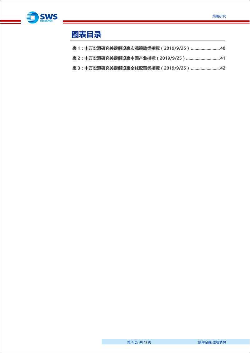 《关键假设表调整与交流精粹（2011月）：专项债最终投向何处？增值税减税到底谁受益？-20190925-申万宏源-43页》 - 第5页预览图