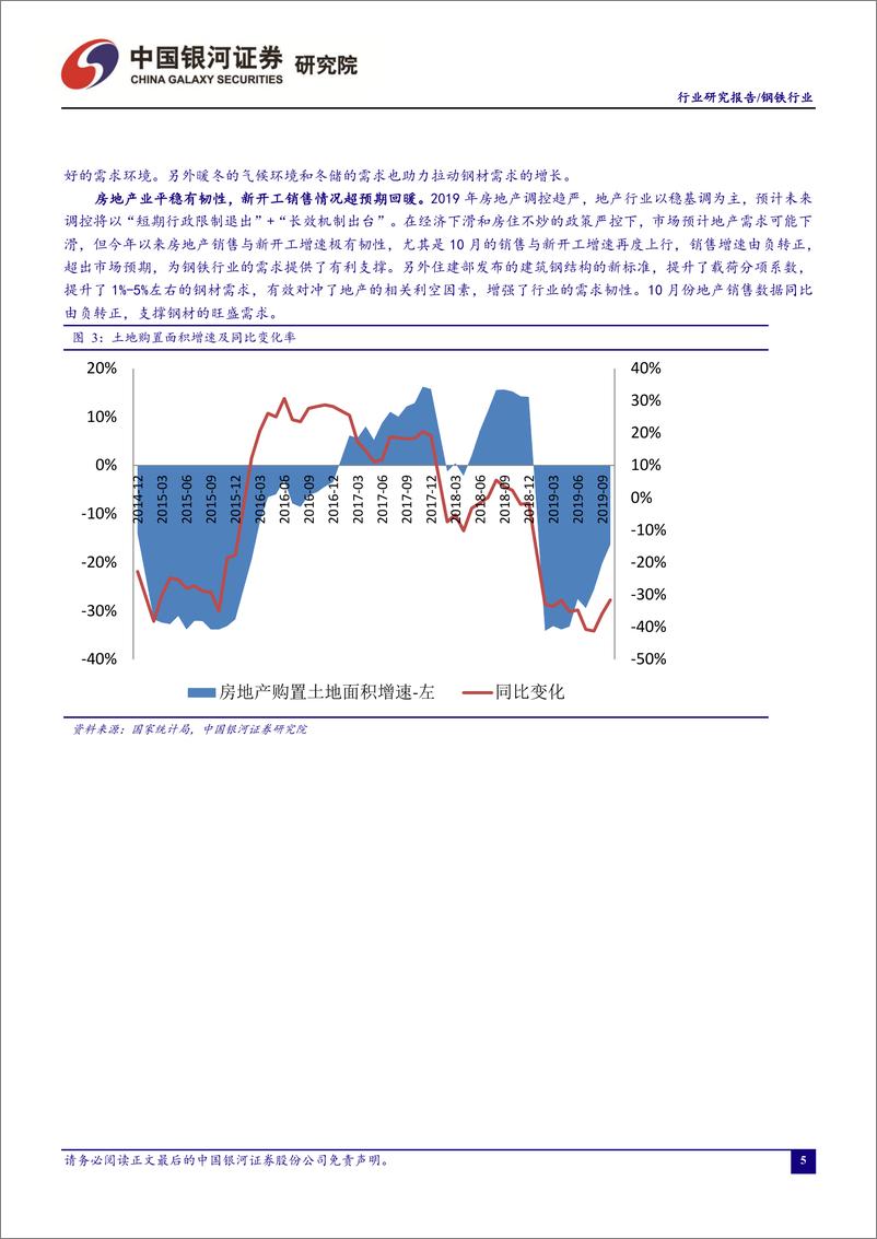 《钢铁行业十一月行业动态报告：需求超预期库存加速去化提振钢价，行业利润反弹钢铁将展开估值修复行情-20191128-银河证券-33页》 - 第7页预览图