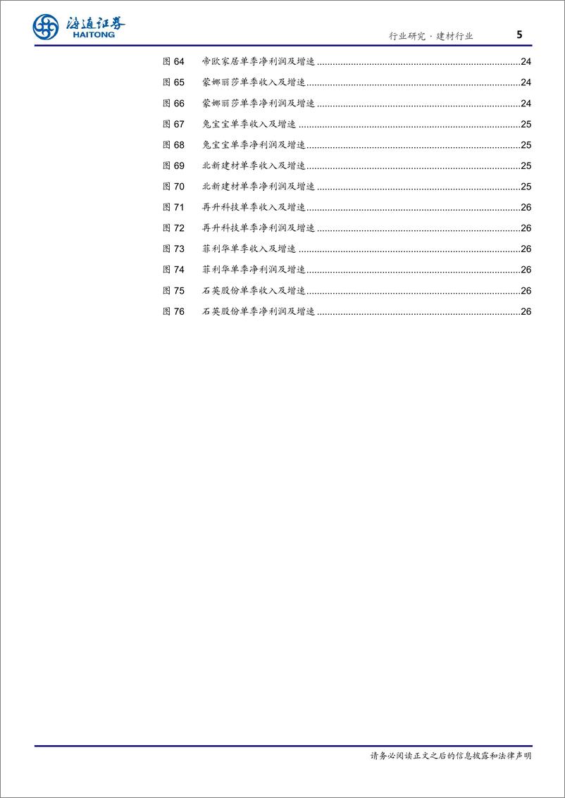 《建材行业：周期盈利维持高位，2B消费建材高增长-20191105-海通证券-31页》 - 第6页预览图