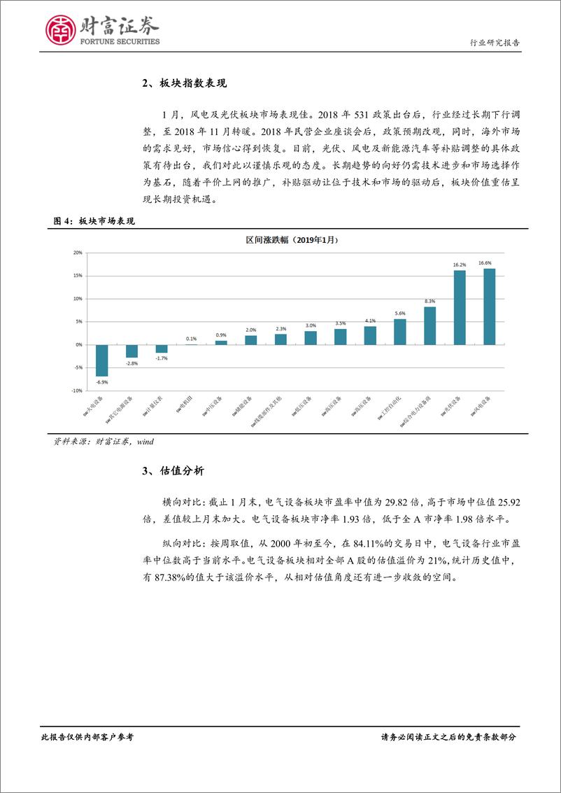 《电气设备行业月度报告：平价上网兴起，海上风电密集核准-20190210-财富证券-19页》 - 第6页预览图