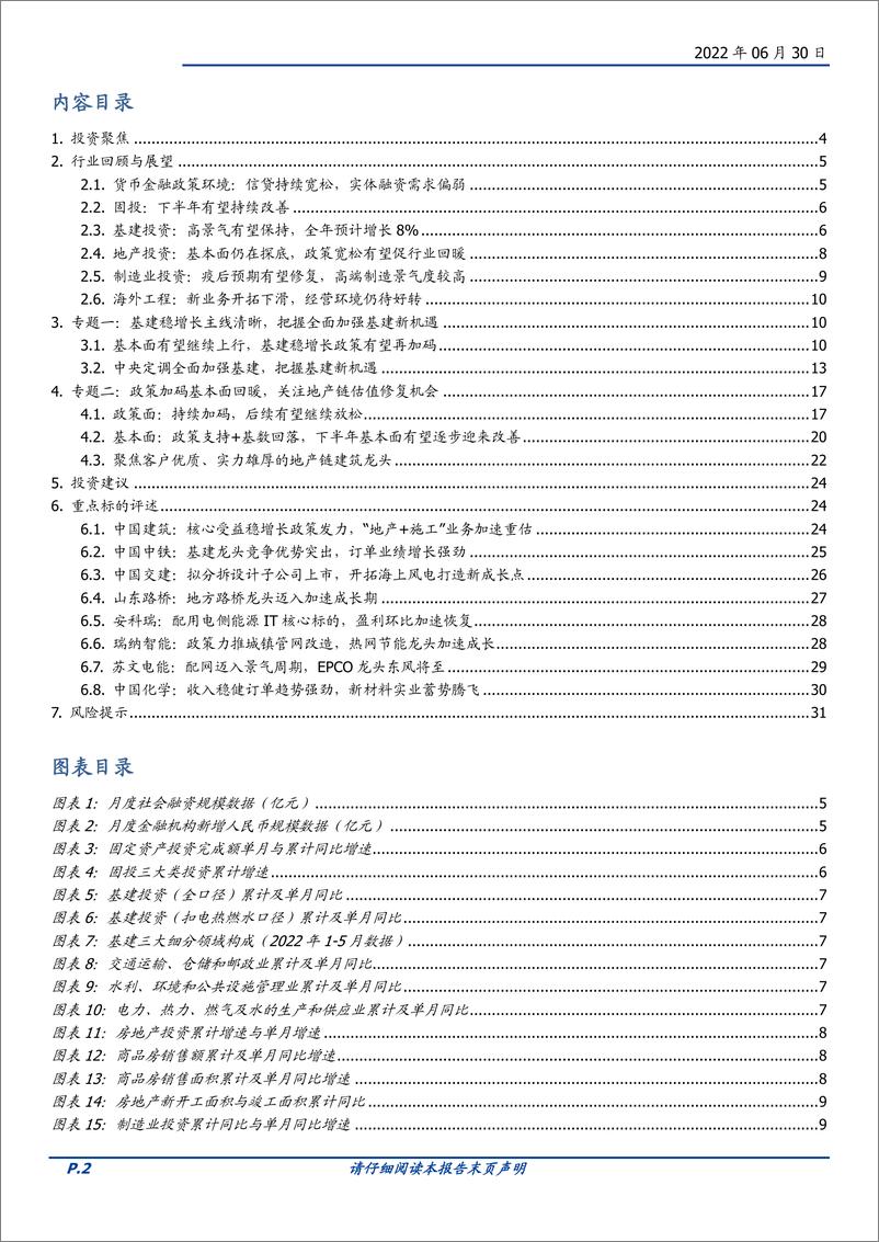 《建筑装饰行业：基建全面加强再蓄力，地产稳步回暖待花开-20220630-国盛证券-32页》 - 第3页预览图