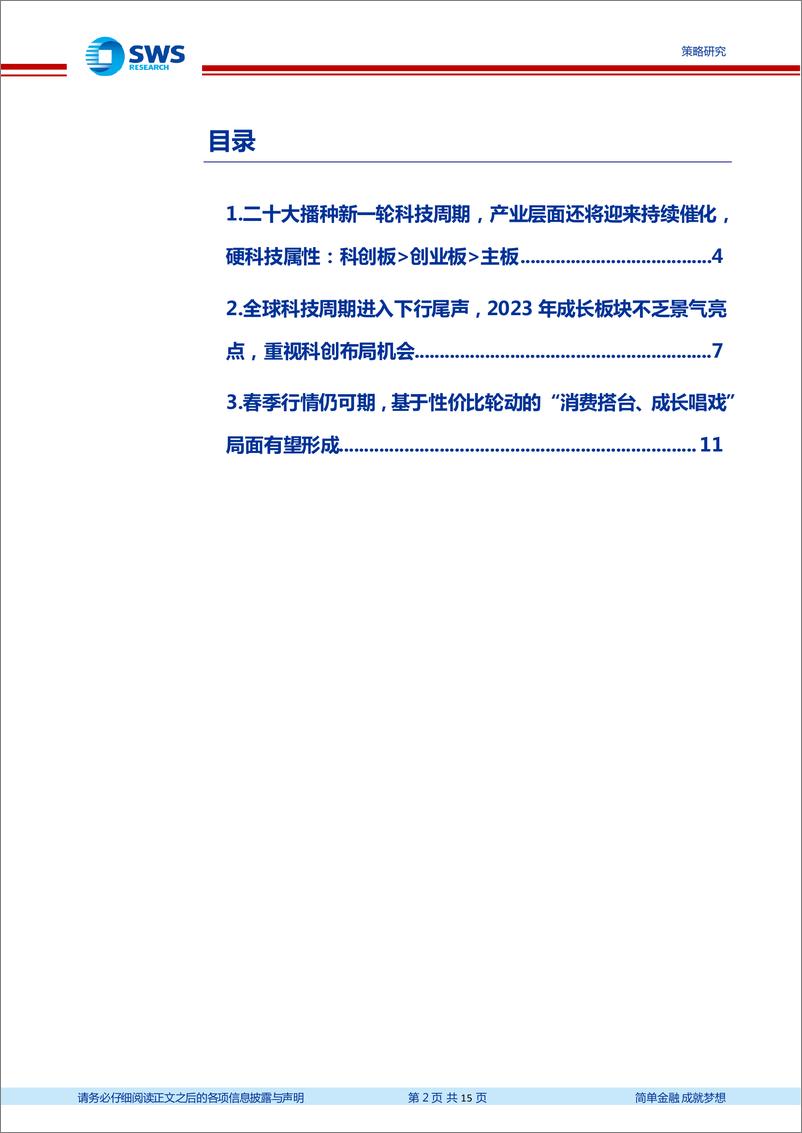 《策略风格结构观点：春季行情随时出发，消费搭台、科创唱戏-20221230-申万宏源-15页》 - 第3页预览图