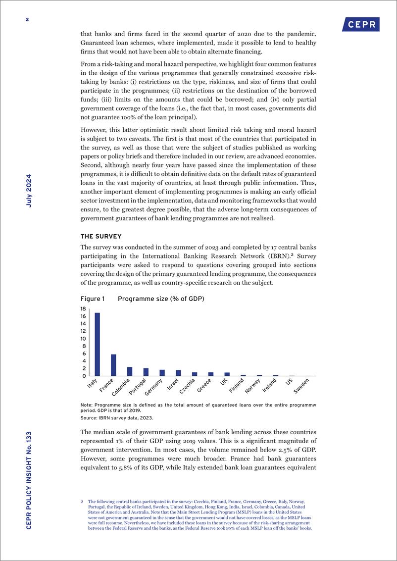 《CEPR-政府对银行向企业贷款的担保计划：未来政策制定者的经验教训（英）-2024.7-13页》 - 第2页预览图