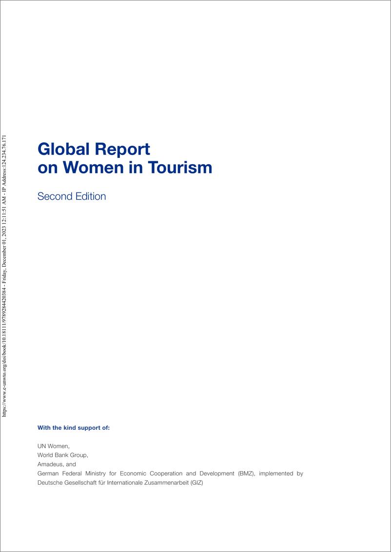 《女性参与旅游业的全球报告（第二版）（英）-192页》 - 第3页预览图