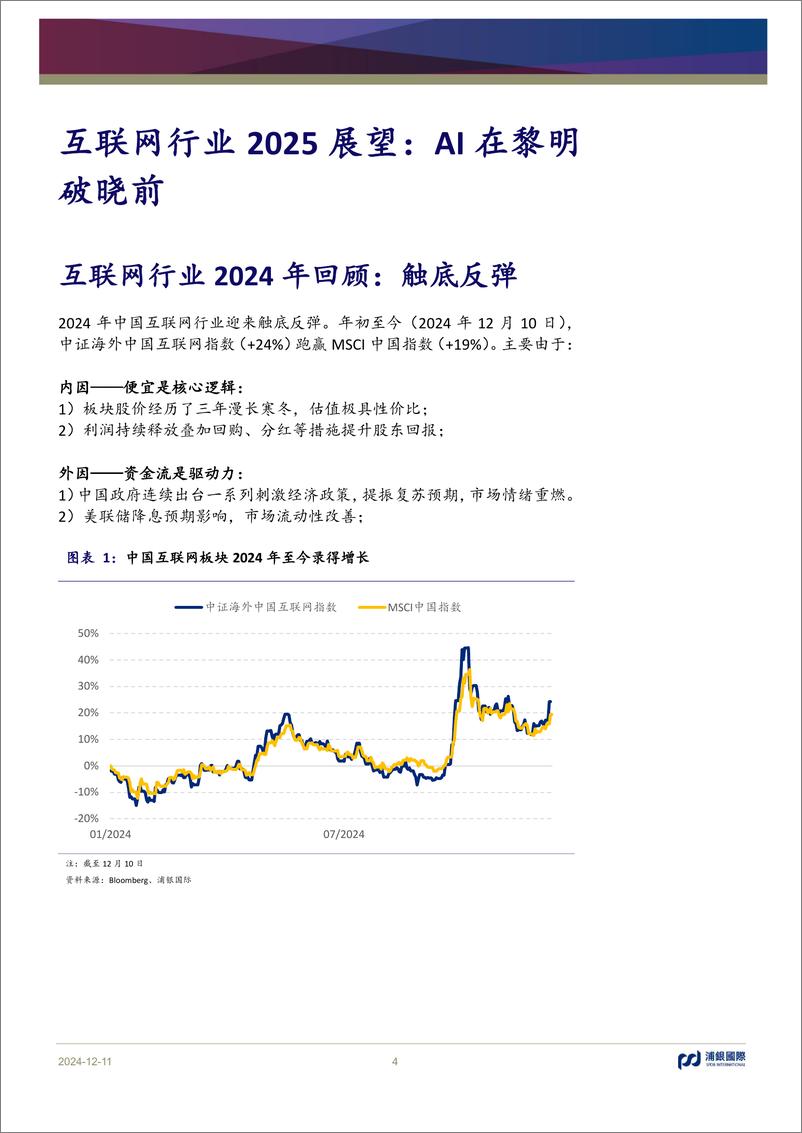 《浦银国际证券-互联网行业2025年展望_AI在黎明破晓前》 - 第4页预览图