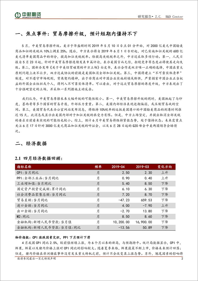 《宏观金融商品月报-20190605-中财期货-35页》 - 第5页预览图