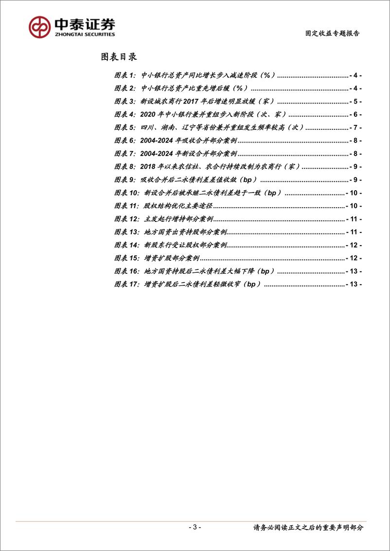 《固定收益专题报告：中小行化险，二永利差变化几何？-240603-中泰证券-15页》 - 第3页预览图