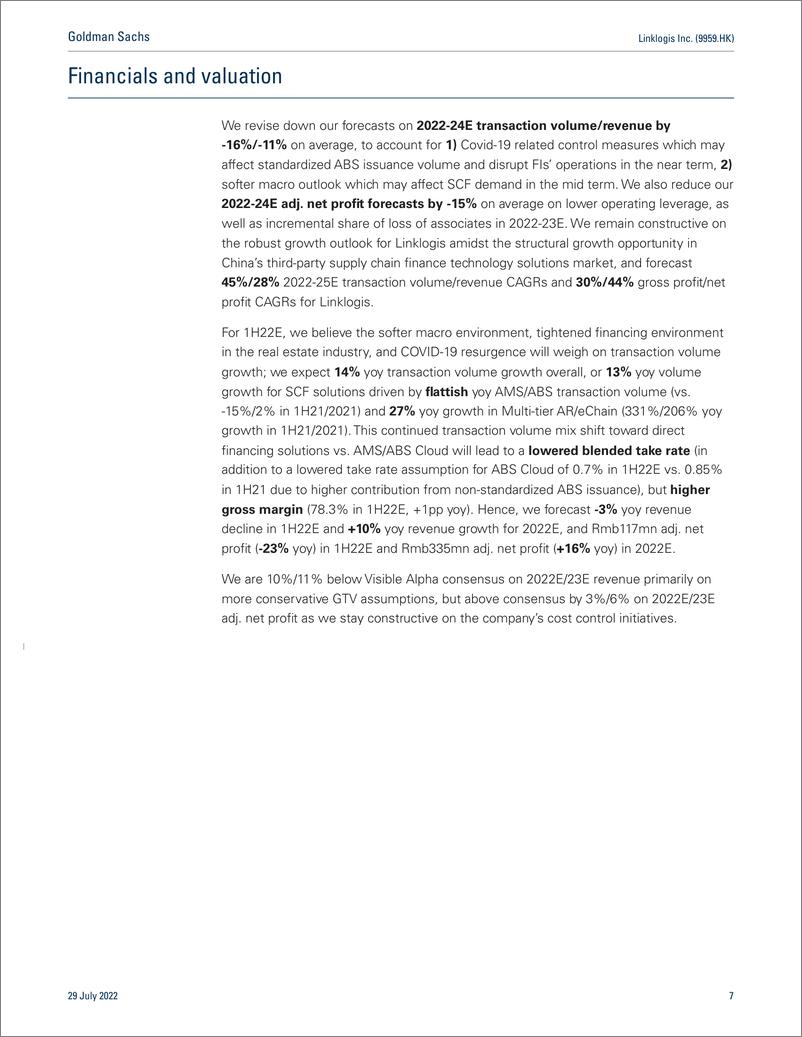 《Linklogis Inc. (9959.HK 1H22 Previe 2Q a slow quarter but clear signs of bottoming out; Industry leadership and long-term...(1)》 - 第8页预览图