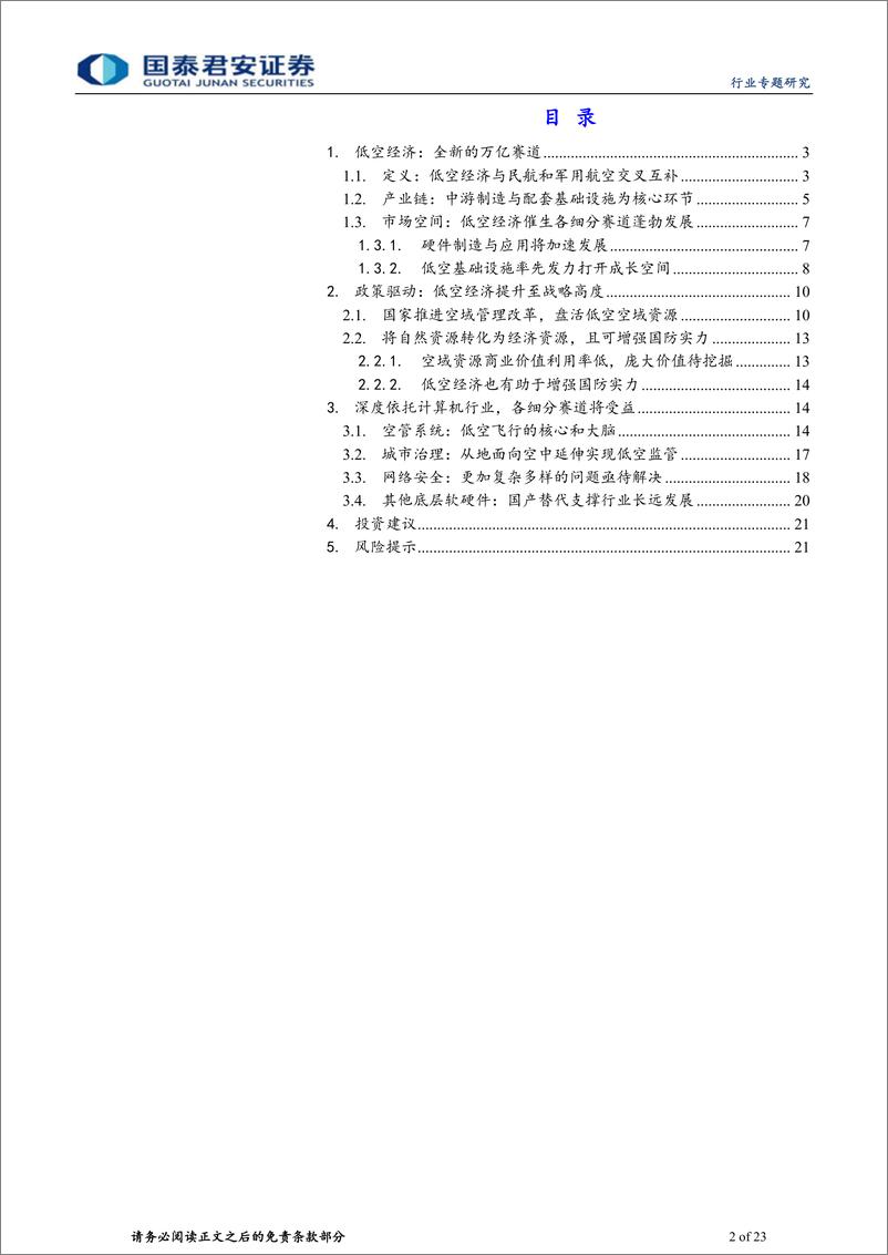 《计算机行业低空经济：万亿赛道，中国引领全球-240516-国泰君安-23页》 - 第2页预览图