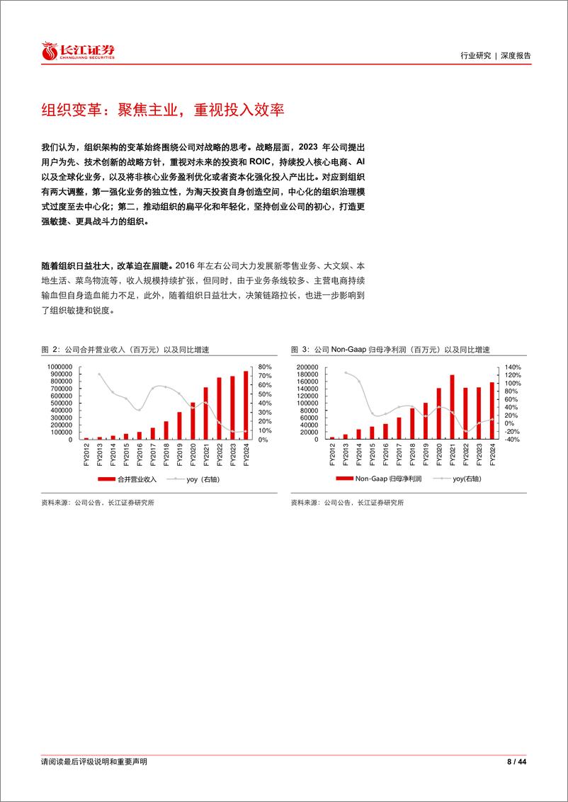 《零售行业纵览电商之十一：从阿里巴巴看电商变迁，聚焦主业增长，回归用户价值-240910-长江证券-44页》 - 第8页预览图