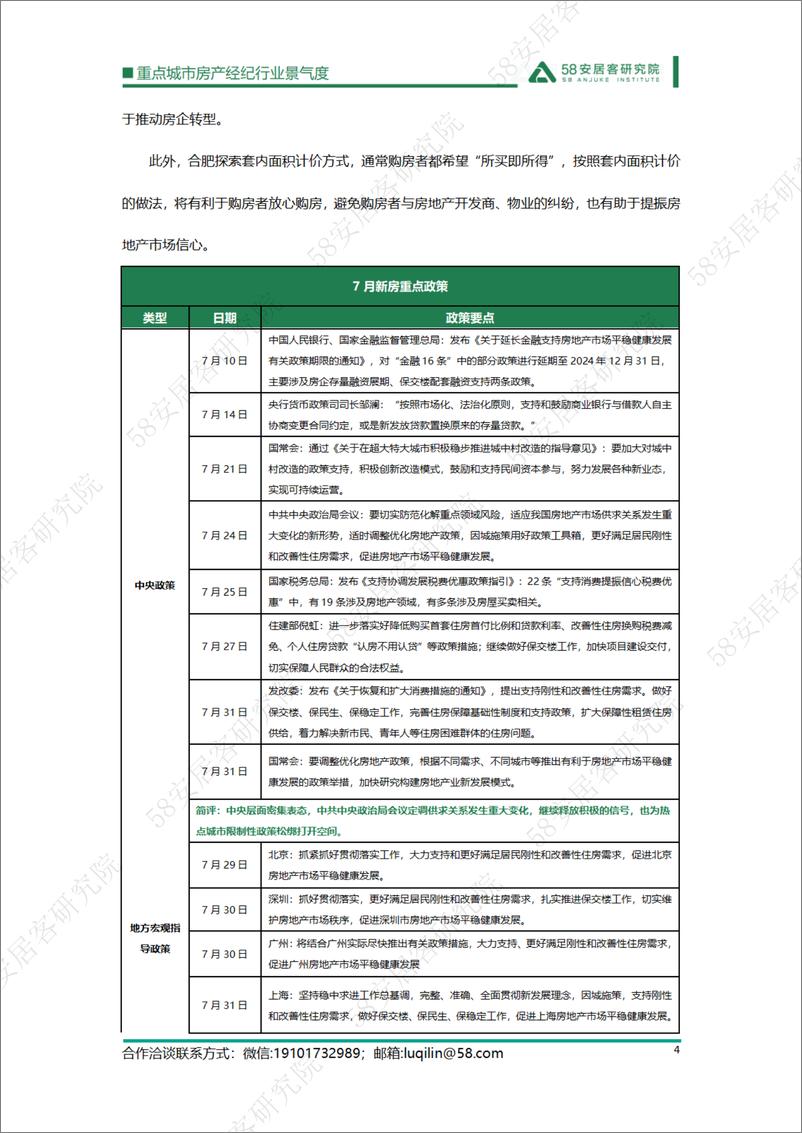 《58安居客房产研究院-重点城市房产经纪行业景气度-2023.07-13页》 - 第5页预览图