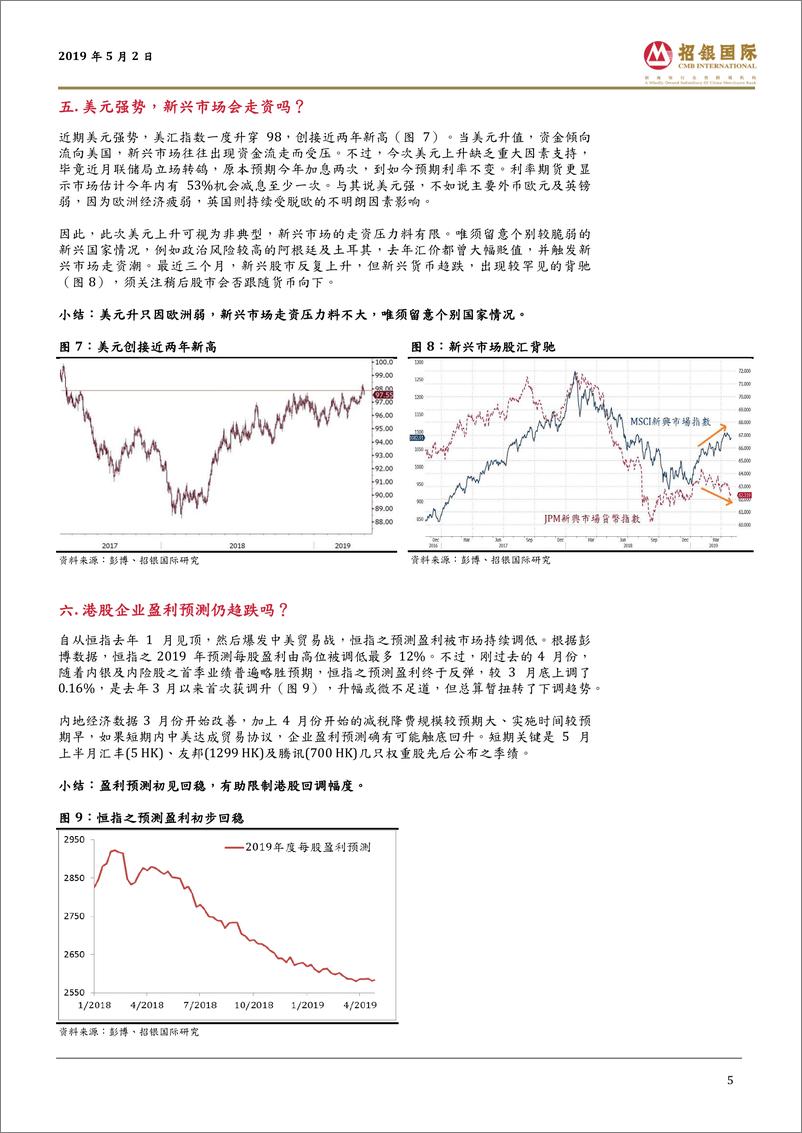 《5月港股策略报告：经济盈利回稳，政策憧憬降温-20190502-招银国际-15页》 - 第6页预览图