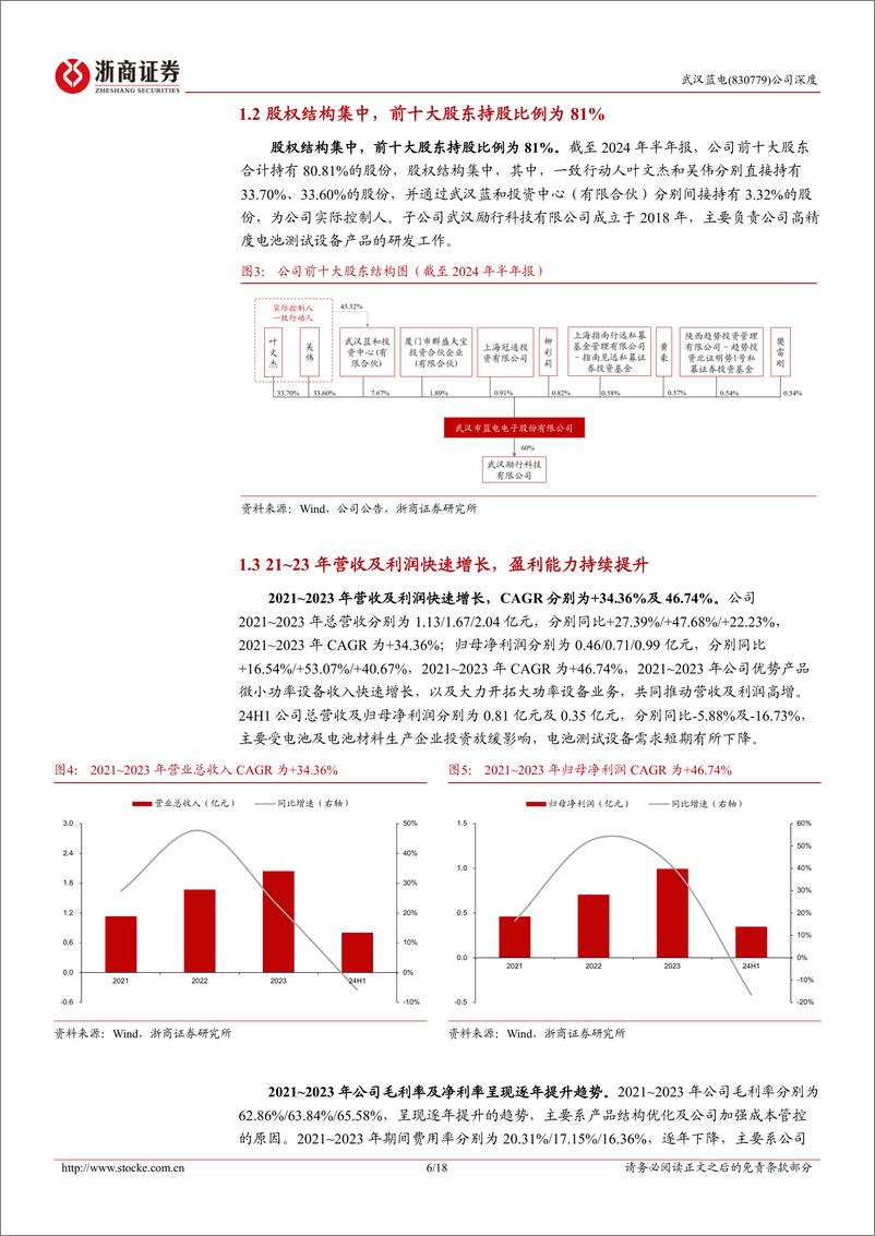 《武汉蓝电(830779)深度报告：研发类电池测试设备领军者，拓展大功率及化成分容设备助成长-240909-浙商证券-18页》 - 第6页预览图