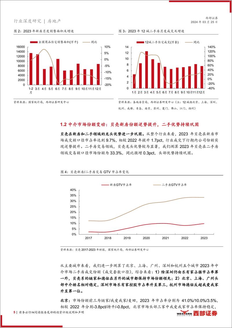 《西部证券-中介行业更新报告：头部企业优势稳固，贝壳加码家装赛道》 - 第5页预览图