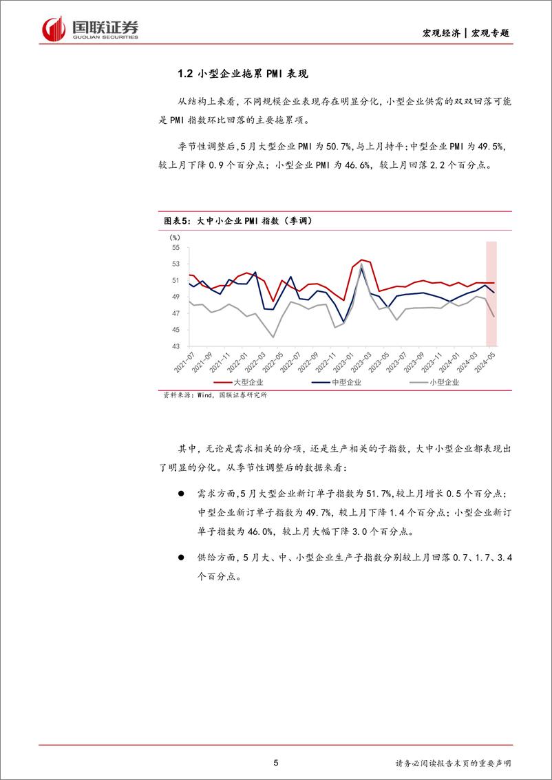 《对5月PMI和高频数据的思考及未来经济展望：工业产出或好于PMI读数-240602-国联证券-18页》 - 第5页预览图