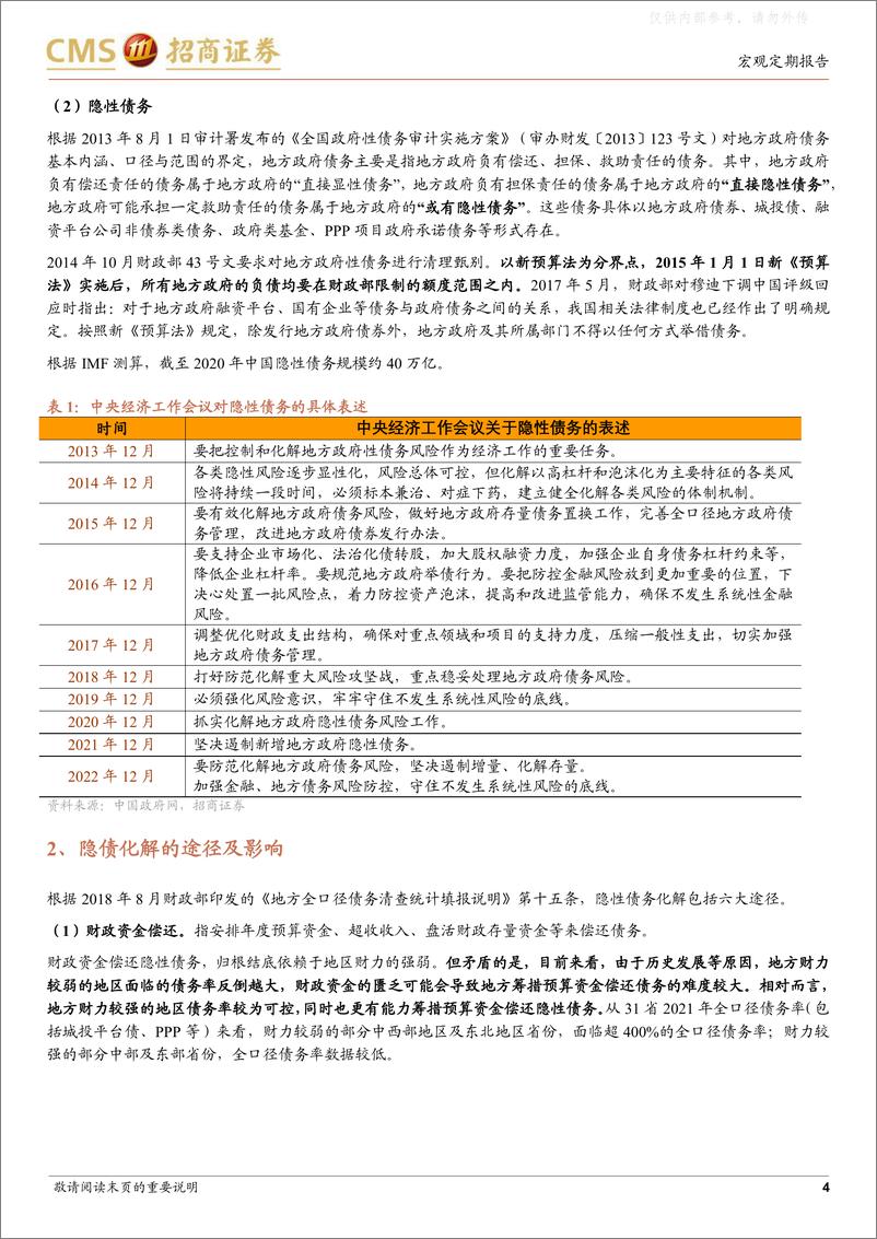 《招商证券-专题报告：地方政府债务处置及风险-230218》 - 第4页预览图