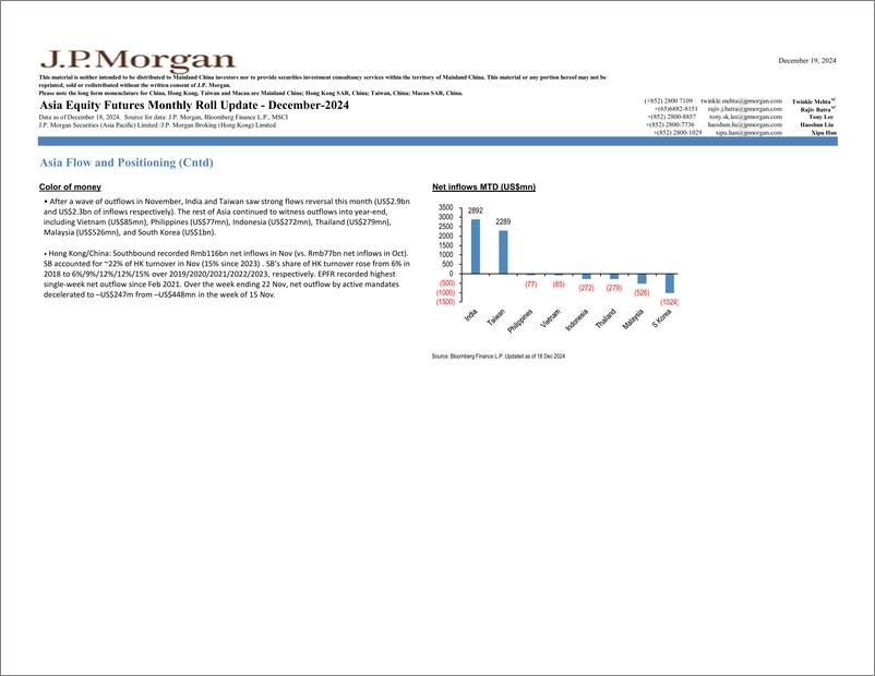 《JPMorgan-Asia Equity Futures Monthly Roll Update December 2024-112287236》 - 第3页预览图