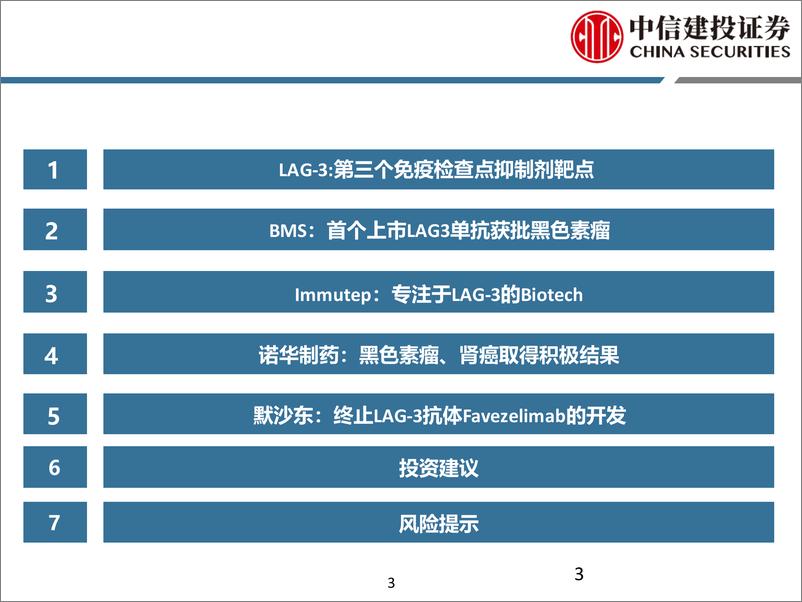 《医药行业研究·创新药系列：再看LAG3，NSCLC可能成为新突破-241228-中信建投-41页》 - 第3页预览图