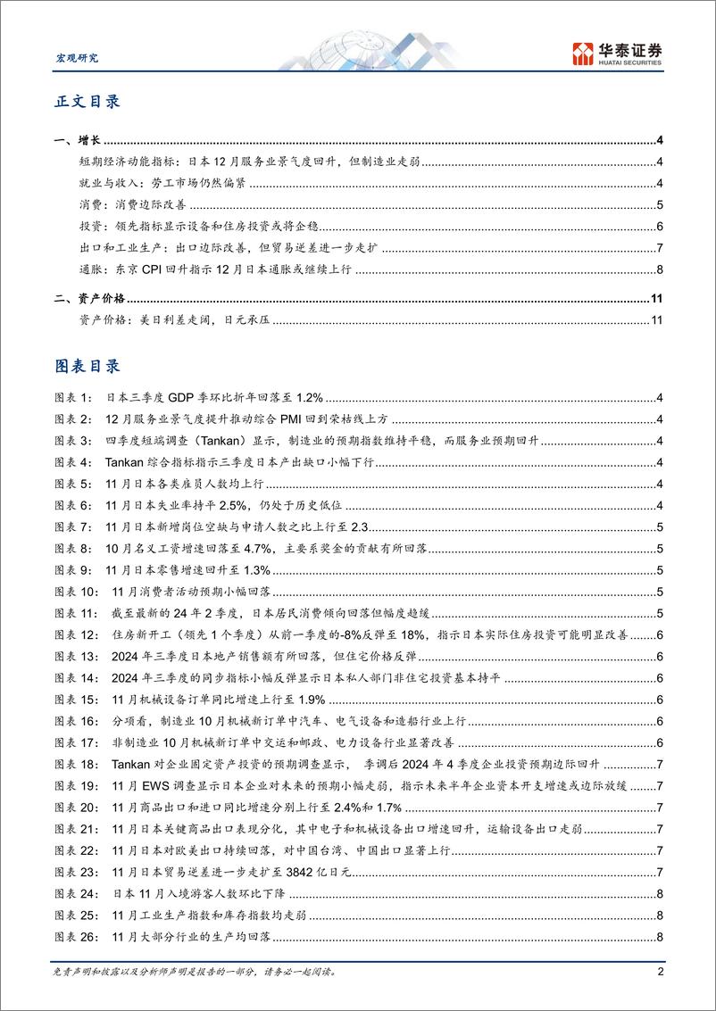 《图说日本月报：短期美日央行立场分化导致日元承压-241231-华泰证券-14页》 - 第2页预览图