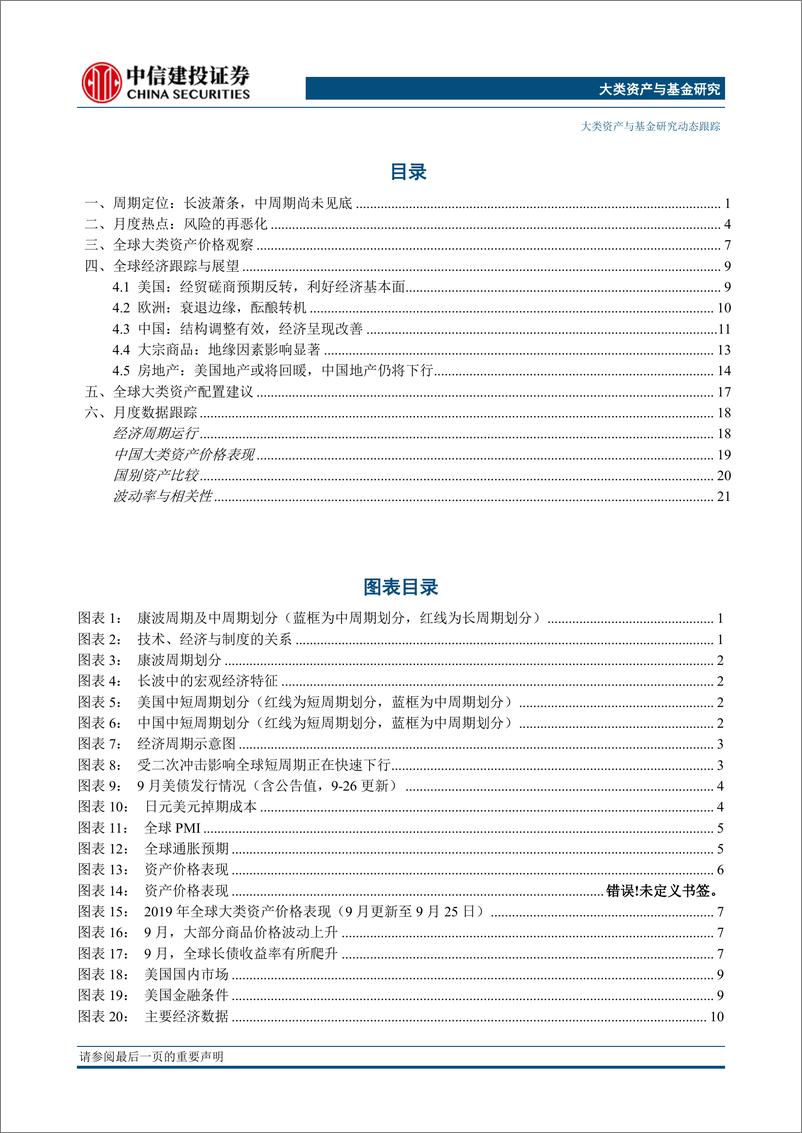 《大类资产配置10月报·战略篇：把握当前库存周期回升机遇-20190930-中信建投-26页》 - 第3页预览图