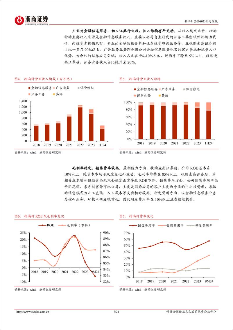 《指南针(300803)首次覆盖报告：老牌金融信息服务商，证券业务打开成长空间-250110-浙商证券-21页》 - 第7页预览图