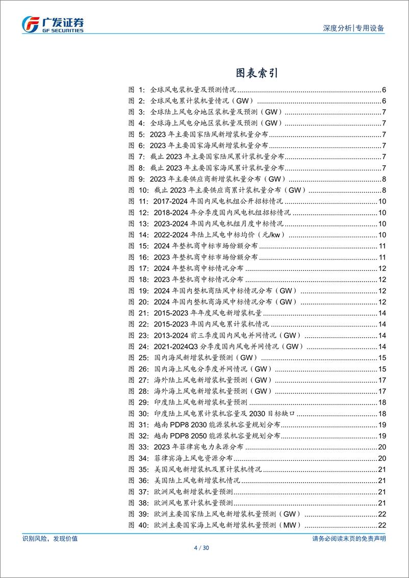 《风电设备行业跟踪：海风持续性超预期，高装机带来盈利修复-250114-广发证券-30页》 - 第4页预览图