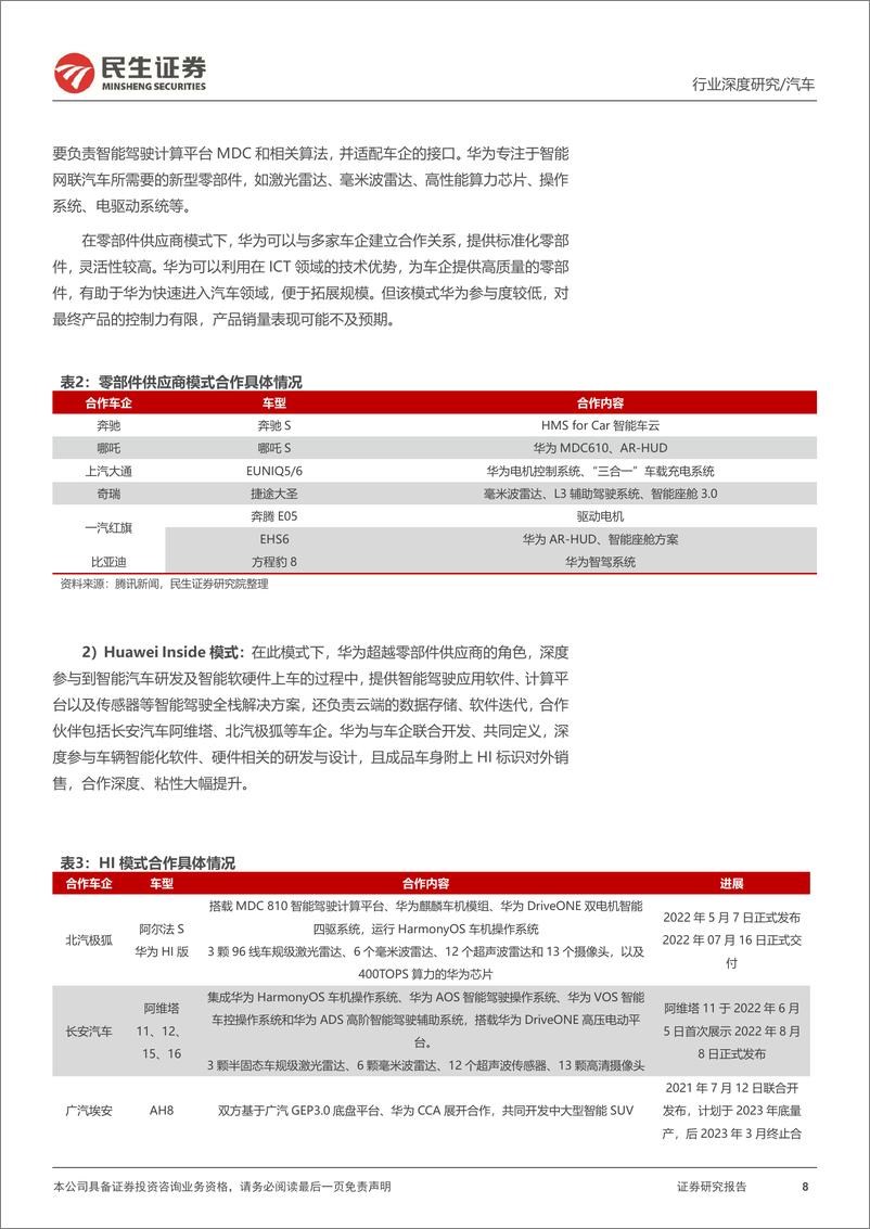 《汽车行业系列深度五：复刻手机高端之路，华为赋能智电未来-240828-民生证券-66页》 - 第8页预览图