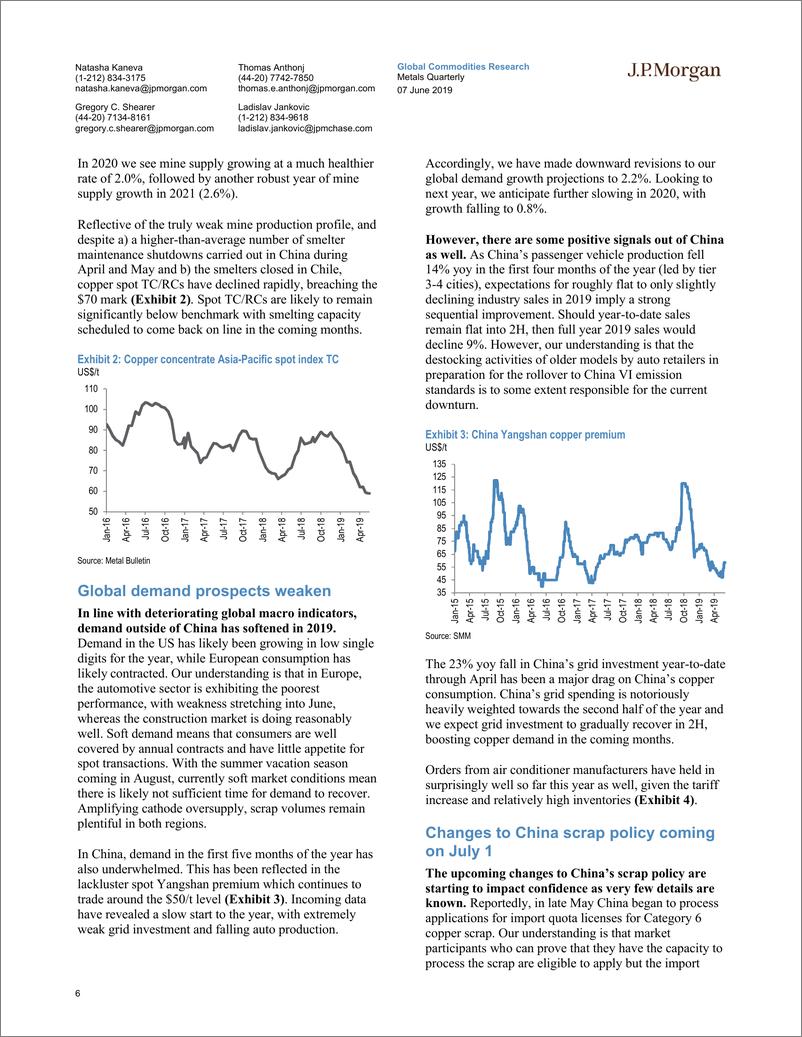 《J.P. 摩根-全球-贵金属行业-金属季报：尽管金价上涨，但仍提供了一种廉价的后周期对冲-2019.6.7-49页》 - 第7页预览图
