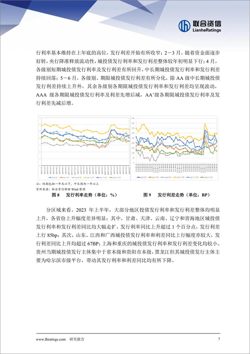 《联合资信-2023年上半年城投债市场回顾与展望-13页》 - 第8页预览图