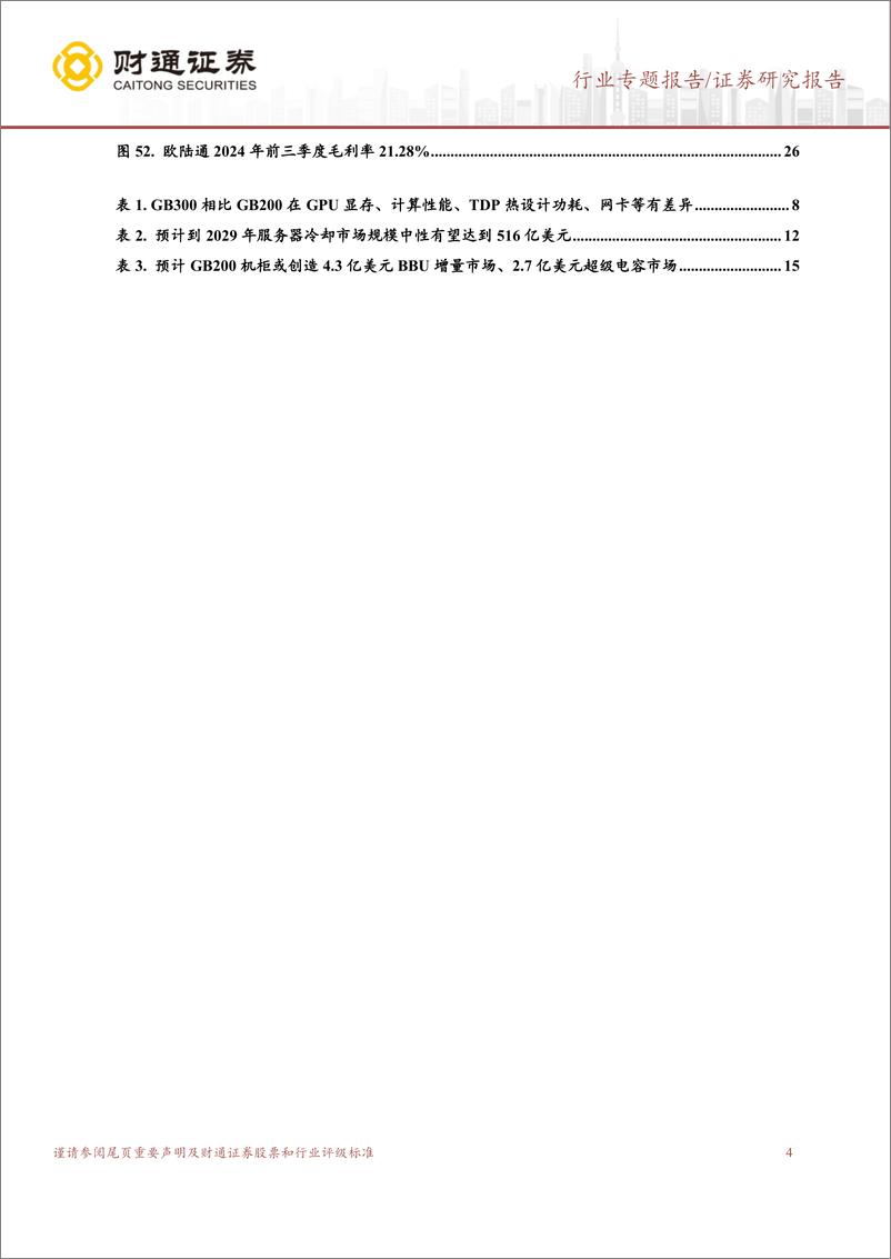 《计算机行业专题报告：英伟达GB300含苞待放，关注液冷和电源环节-250114-财通证券-28页》 - 第4页预览图