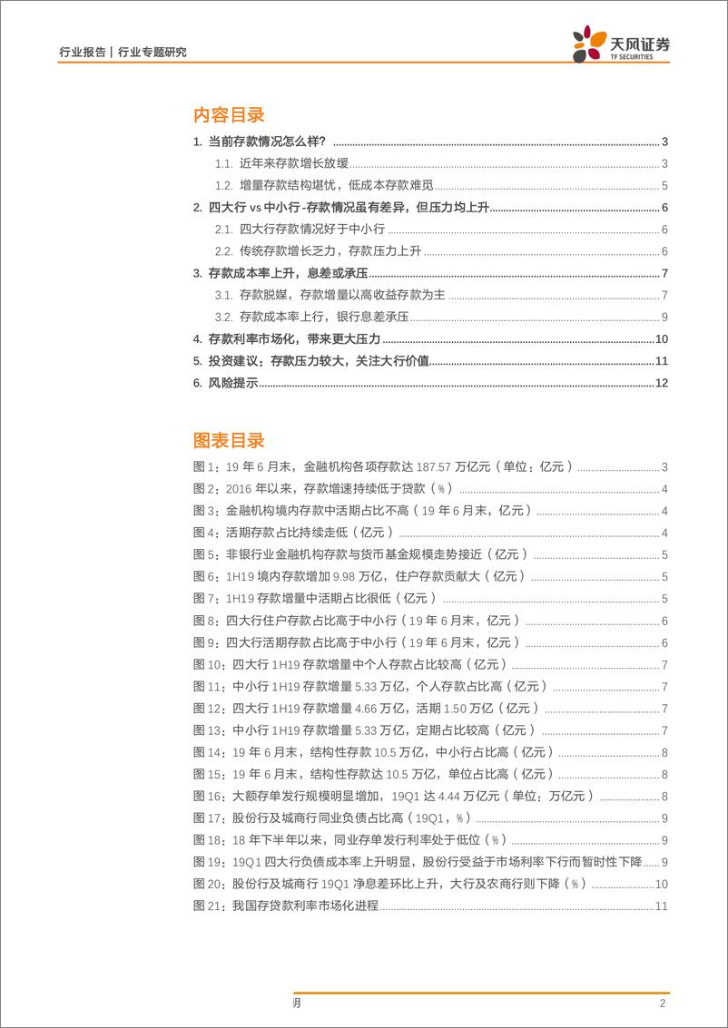 《银行业：当前存款情况怎么样？-20190723-天风证券-13页》 - 第3页预览图