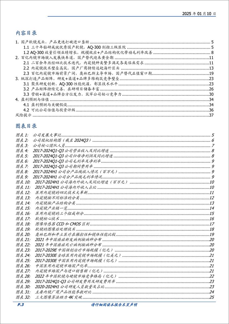 《澳华内镜(688212)国产软镜龙头，AQ-300引领4K新纪元-250110-国盛证券-38页》 - 第3页预览图