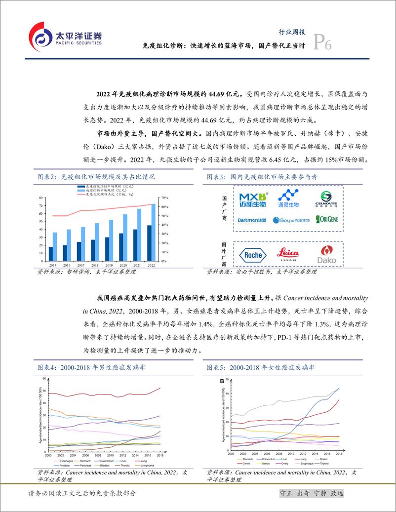 《生物医药Ⅱ行业免疫组化诊断：快速增长的蓝海市场，国产替代正当时-240811-太平洋证券-18页》 - 第6页预览图