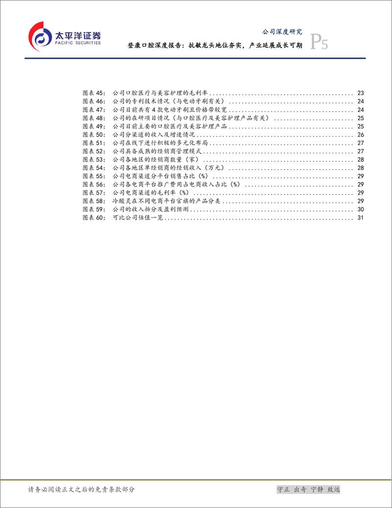 《登康口腔(001328)深度报告：抗敏龙头地位夯实，产业延展成长可期-240709-太平洋证券-34页》 - 第5页预览图