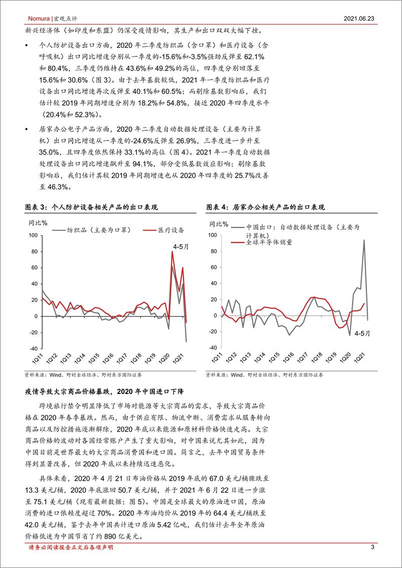 《宏观点评：中国经常账户顺差料将收窄-20210623-野村东方国际证券-11页》 - 第3页预览图