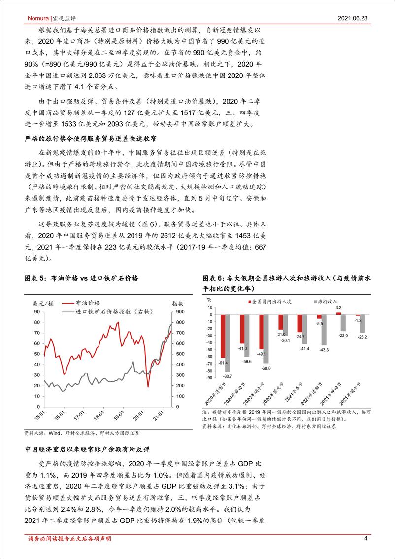 《宏观点评：中国经常账户顺差料将收窄-20210623-野村东方国际证券-11页》 - 第5页预览图