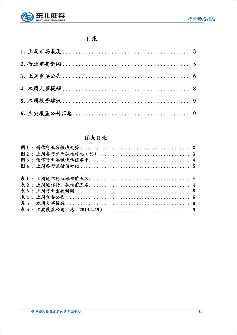 《通信行业：华为中兴业绩亮眼，5G影响力提升带动产业机遇-20190331-东北证券-11页》 - 第3页预览图