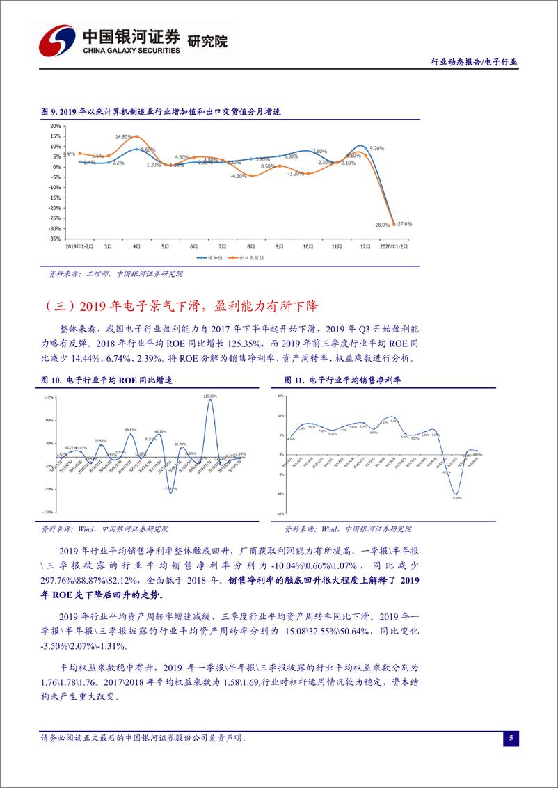 《电子行业4月动态报告：一季度业绩分化龙头企业逆势增长，全球需求低迷行业复苏仍面临挑战-20200427-银河证券-34页》 - 第8页预览图