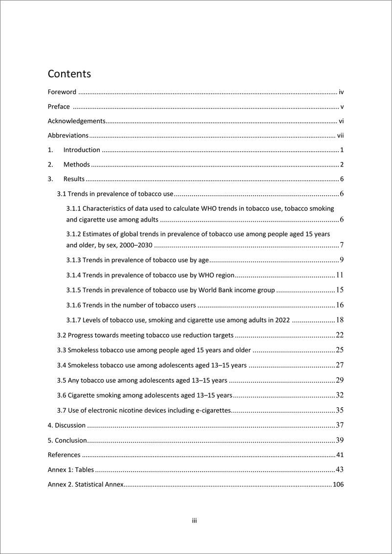 《世界卫生组织：2000-2030年全球烟草使用趋势报告（英文）》 - 第4页预览图