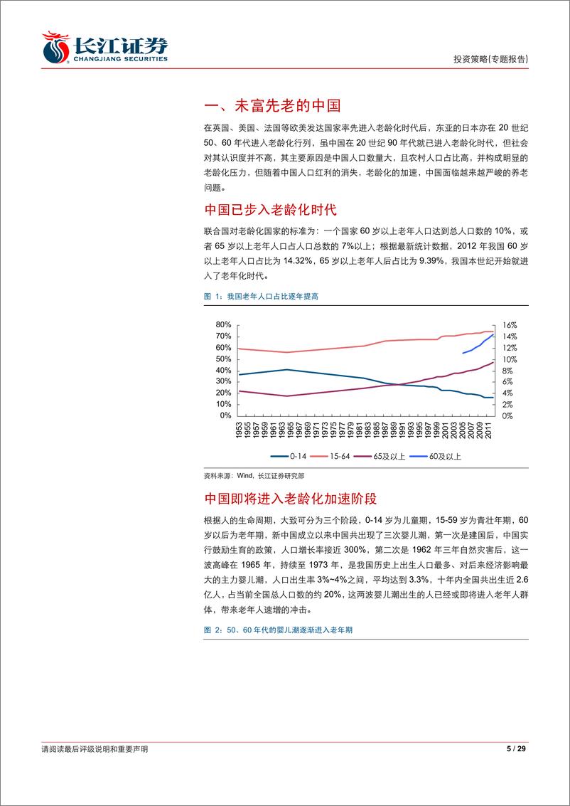 《长江证券-养老产业研究：服务于夕阳人群的朝阳产业》 - 第5页预览图