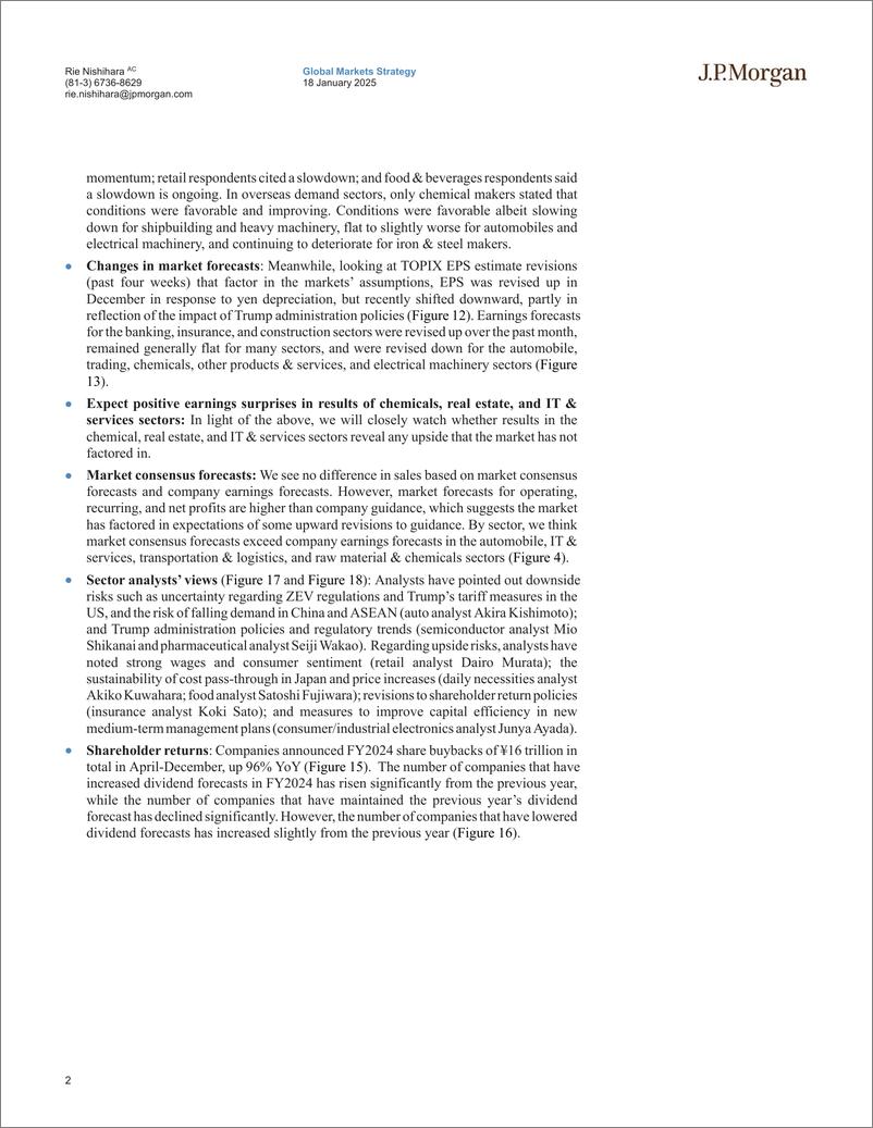 《JPMorgan-Japan Equity Strategy Oct-Dec earnings outlook Expect Trump...-112913637》 - 第2页预览图