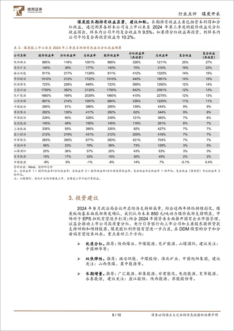 《煤炭行业基金持仓分析：Q3持仓量环比下降，低配幅度扩大-241028-德邦证券-10页》 - 第8页预览图