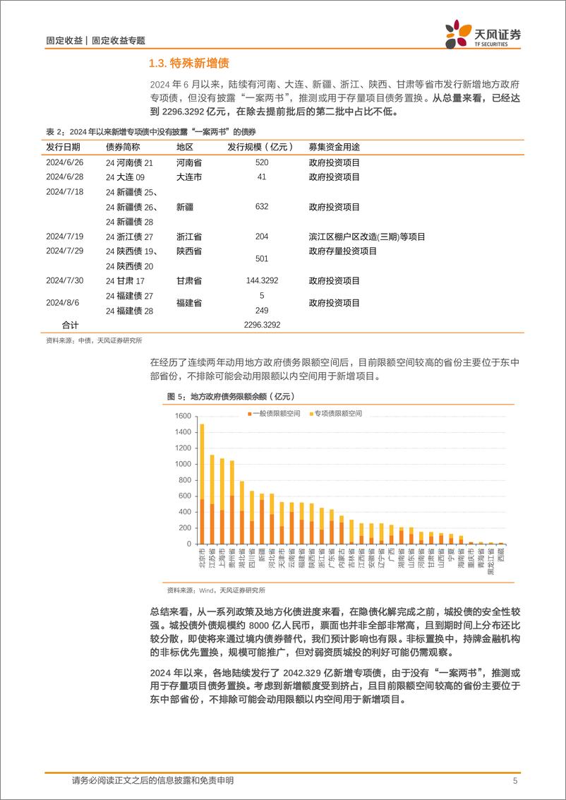 《固定收益专题：城投化债政策再加码，怎么看？-240805-天风证券-12页》 - 第5页预览图