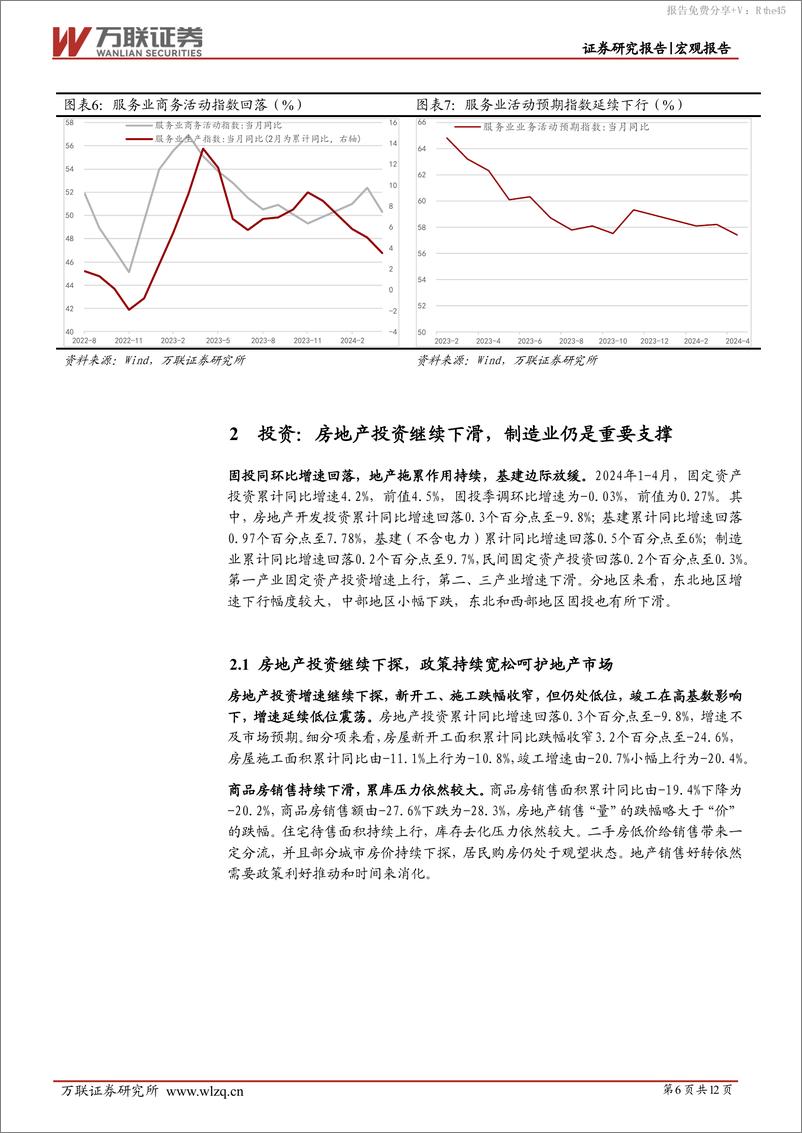 《4月经济数据点评：经济分化延续，关注未来需求端变化-240520-万联证券-12页》 - 第6页预览图